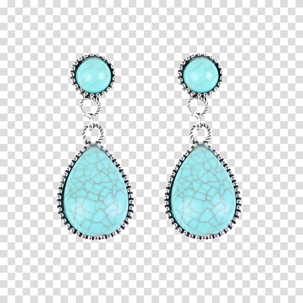 Earring Turquoise Jewellery Necklace Gemstone, Jewellery transparent background PNG clipart