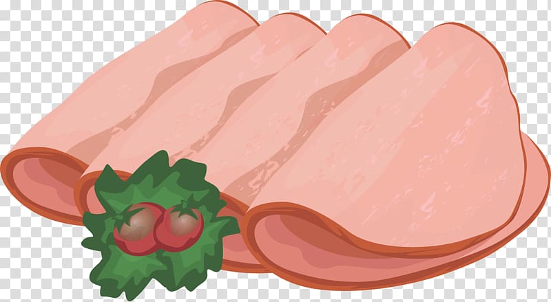 Bologna sausage Mortadella Kielbasa Petal, pollution-free food transparent background PNG clipart