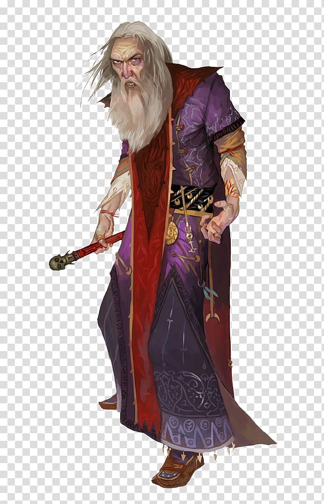 Dungeons & Dragons Robe Pathfinder Roleplaying Game Magician Wizard, Wizard transparent background PNG clipart