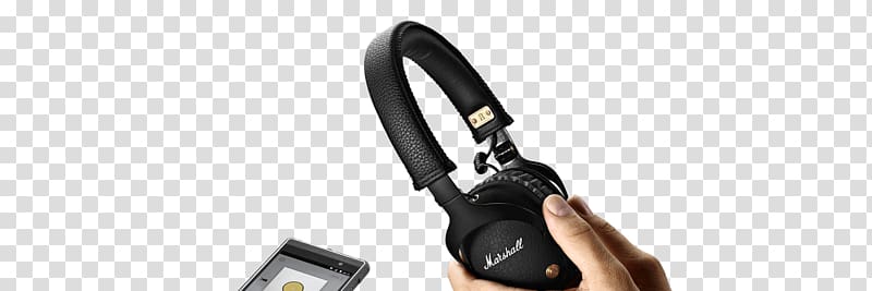 Headphones Audio Marshall Monitor Microphone Bluetooth, 2400 x 600 transparent background PNG clipart