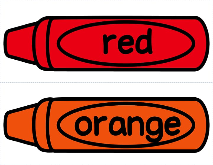 Red and orange crayons illustration collage, Crayon Red Crayola
