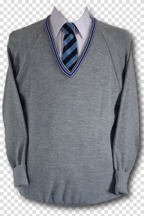 Sleeve T-shirt Sweater School uniform Grey, white school uniform transparent background PNG clipart