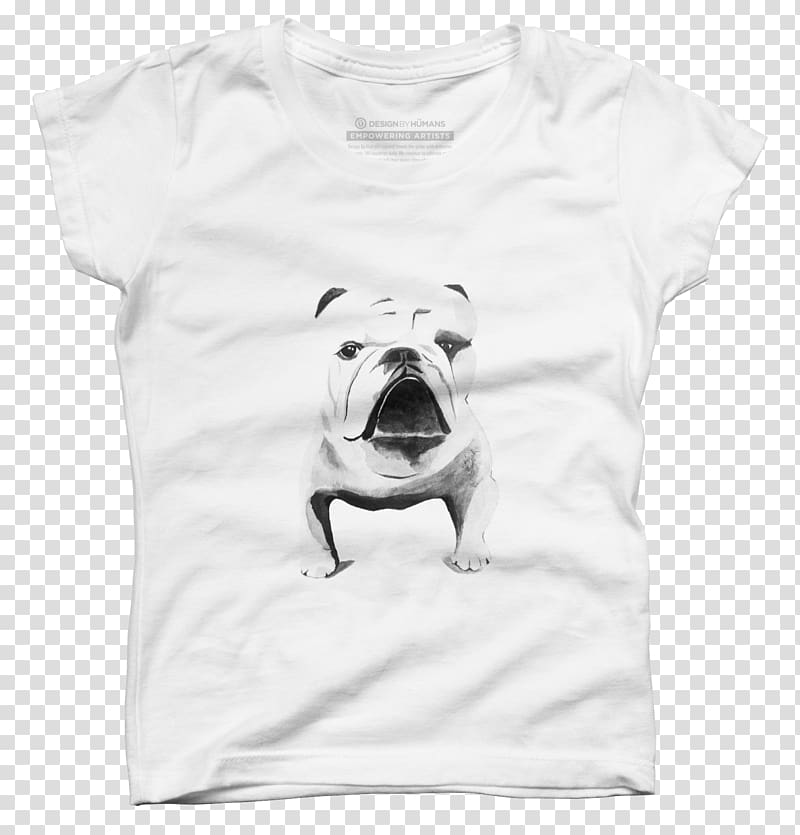 Dog breed T-shirt Non-sporting group White, french bulldog face transparent background PNG clipart