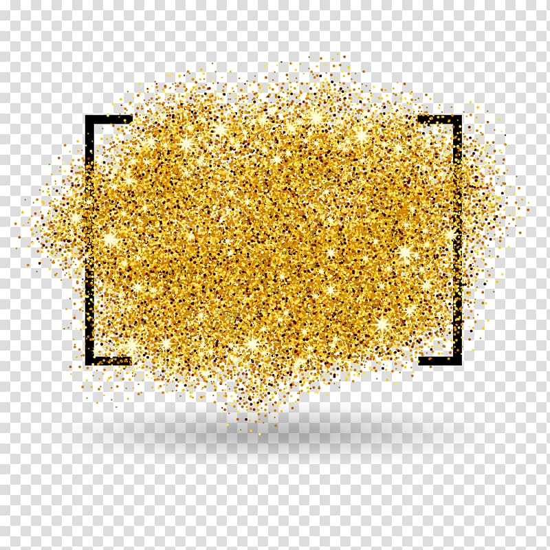 Gold, Golden background border, gold glitters illustration transparent background PNG clipart