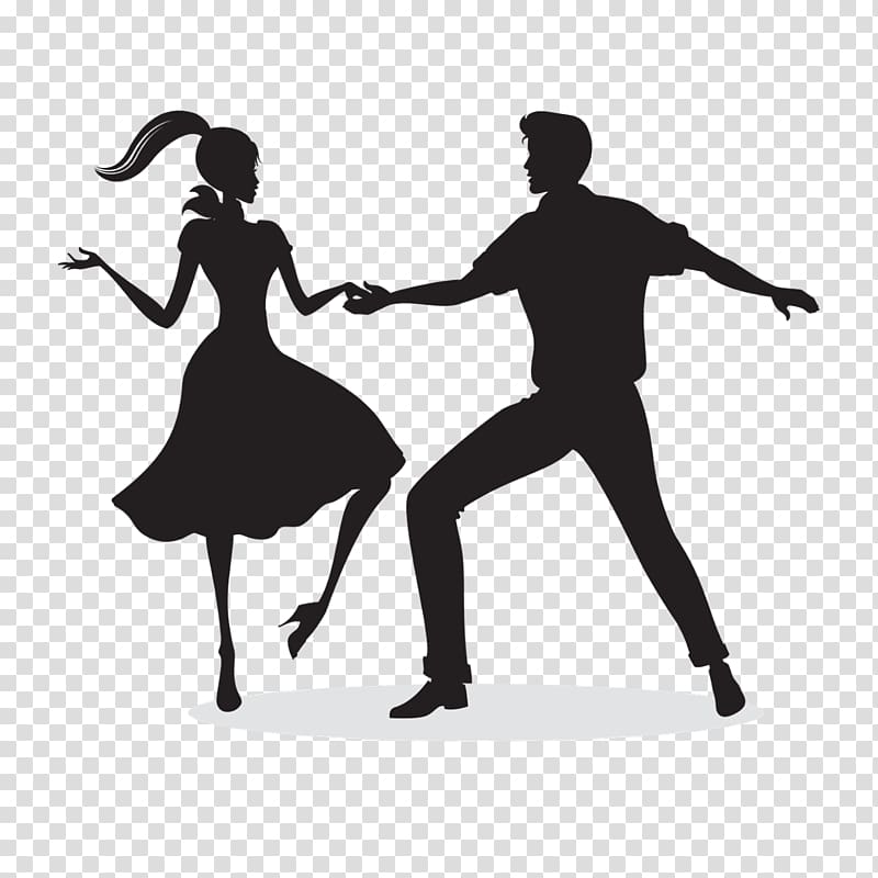 man and woman dancing illustration, Jive Swing Dance Lindy Hop Rock and Roll, iguana transparent background PNG clipart