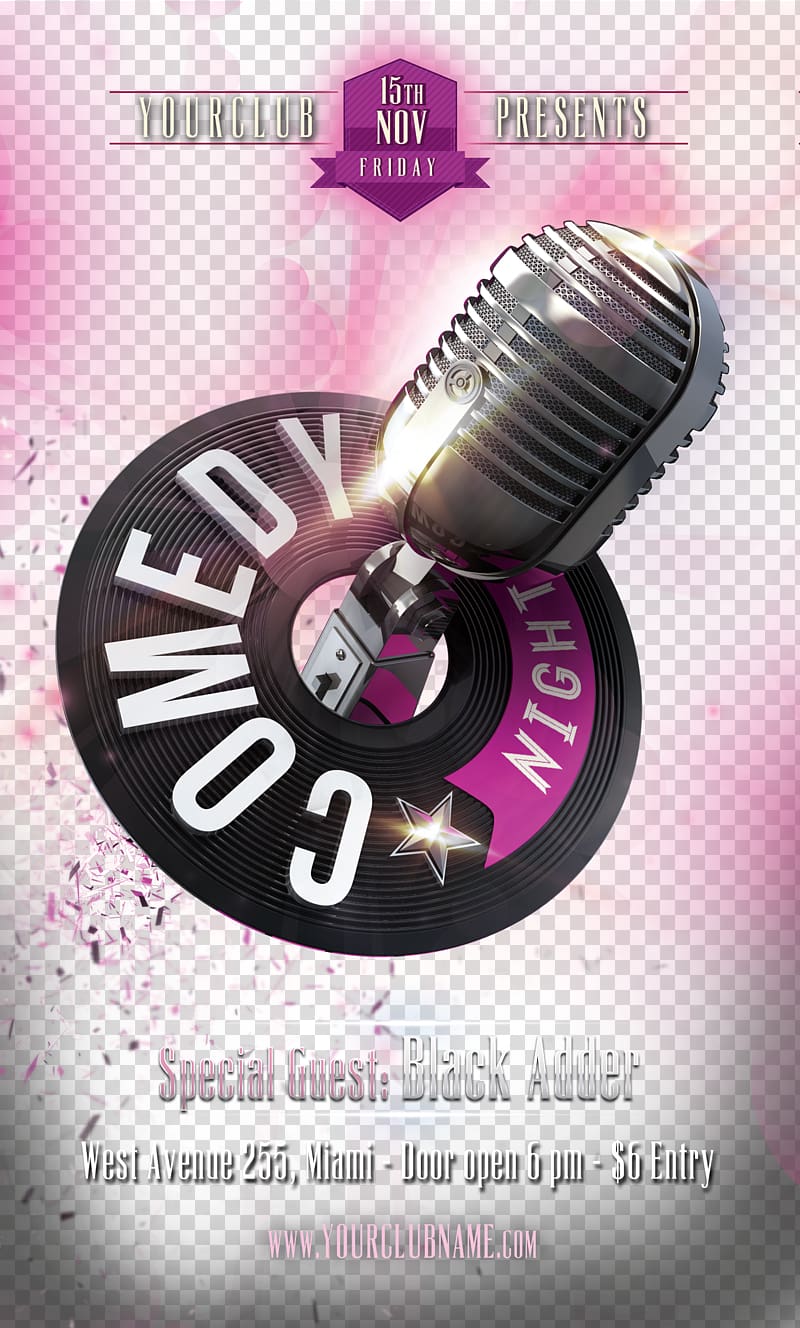 Microphone, Concert poster material transparent background PNG clipart