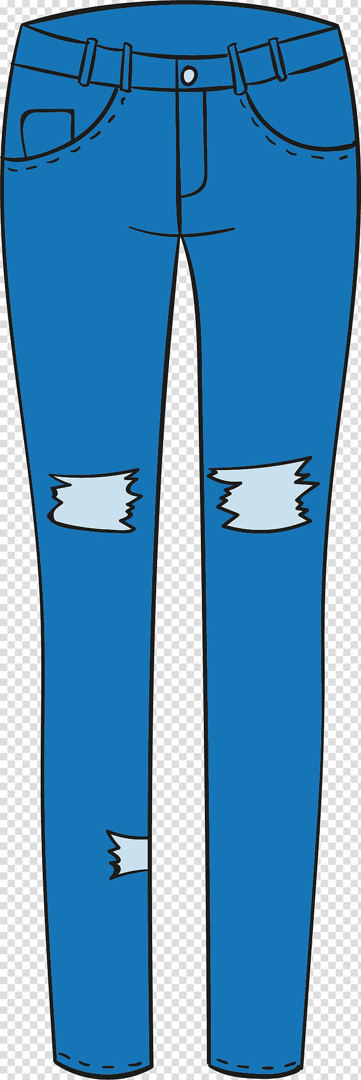 Jeans Drawing Euclidean , blue jeans transparent background PNG clipart