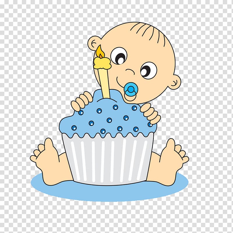 illustration baby's first birthday transparent background PNG clipart