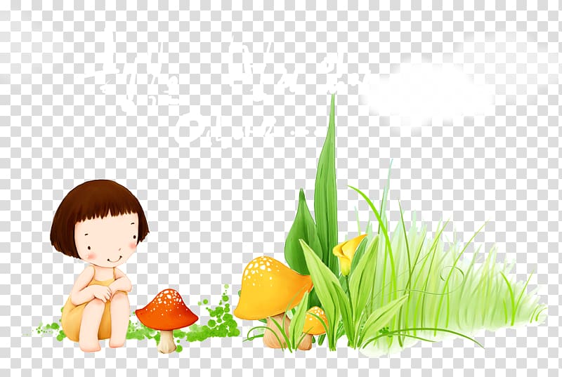 Child Illustrator Cartoon Illustration, Cute little girl transparent background PNG clipart
