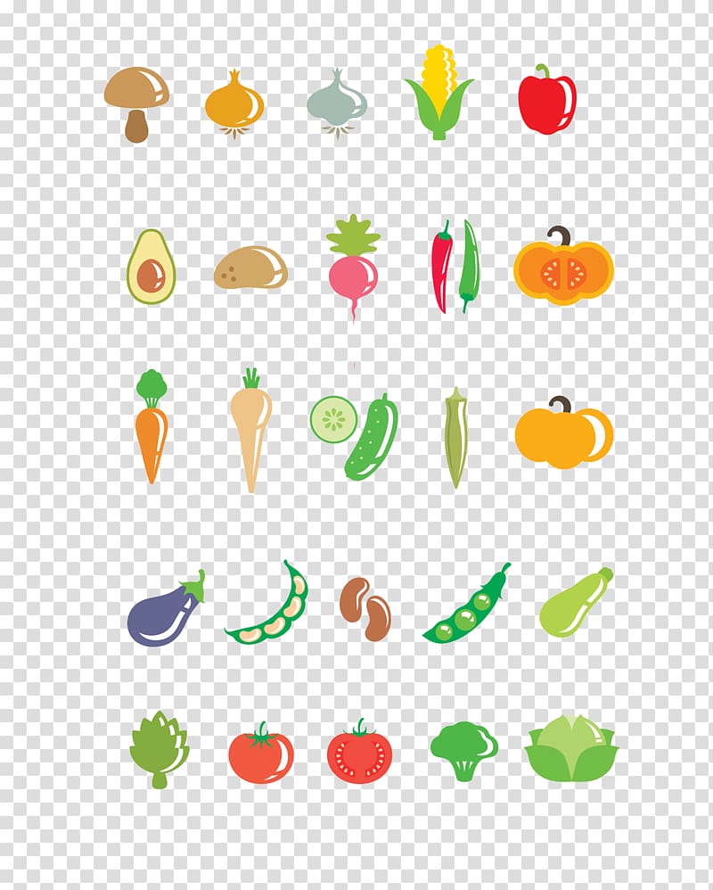 Vegetable Cartoon , A variety of vegetables transparent background PNG clipart