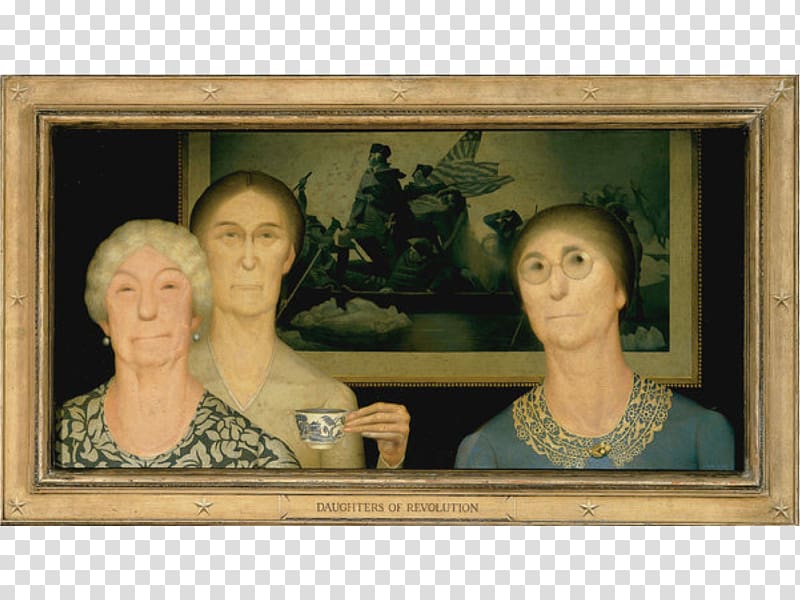 Cincinnati Art Museum Whitney Museum of American Art Daughters of Revolution American Gothic Daughters of the American Revolution, people paintings transparent background PNG clipart