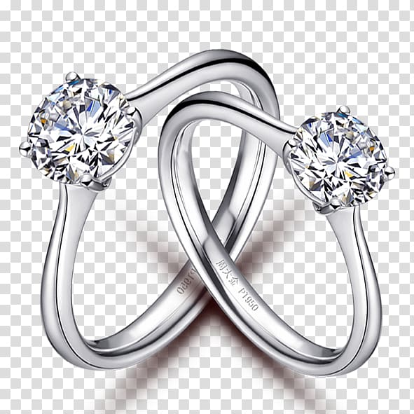 Wedding ring Diamond, Couple ring transparent background PNG clipart
