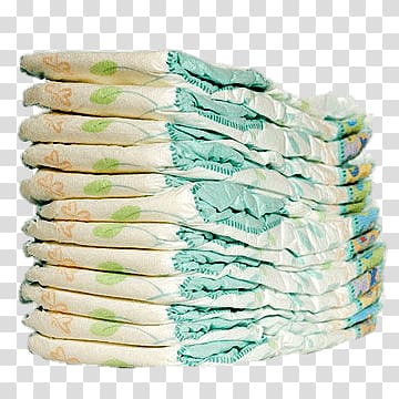 pile of diaper lot, Stack Of Diapers transparent background PNG clipart
