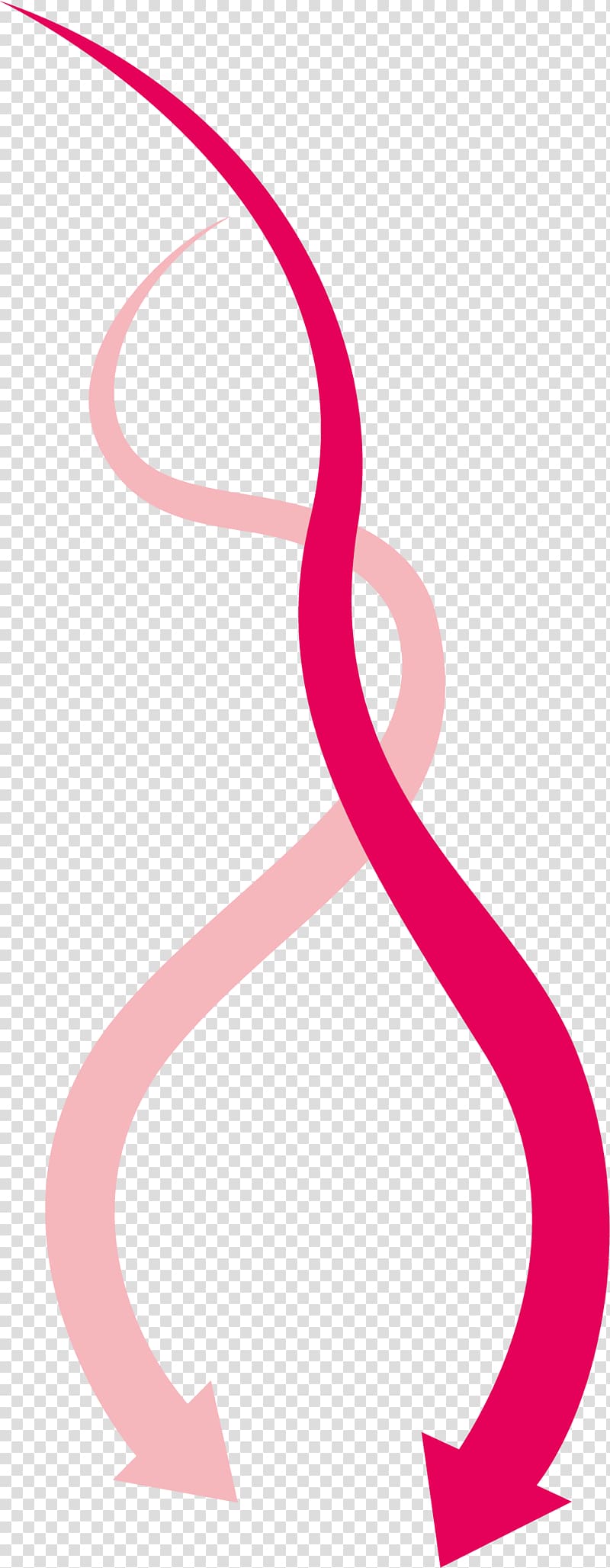 red and pink curved arrow , Arrow , Curved Arrow Tool transparent background PNG clipart