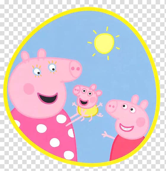 Daddy Pig Piglet Mummy Pig Animated cartoon, A pig transparent background PNG clipart