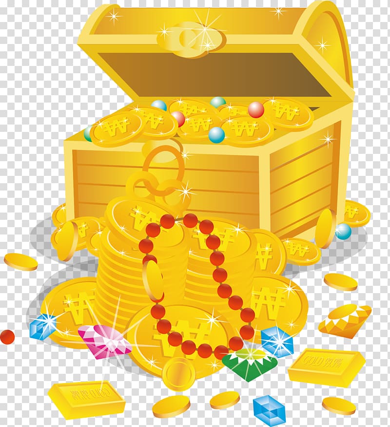 Catch Up! Nicehand Poker Android Gold, Gold and silver jewelry treasure box three-dimensional 3D map transparent background PNG clipart