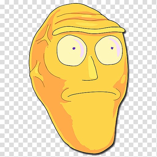 potato meme, Fan art Character Cartoon, rick and morty transparent background PNG clipart