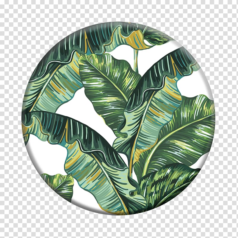 PopSockets Grip Stand Mobile Phones Pineapple Modernist PopSockets Grip, Pattern Banana Leaves transparent background PNG clipart