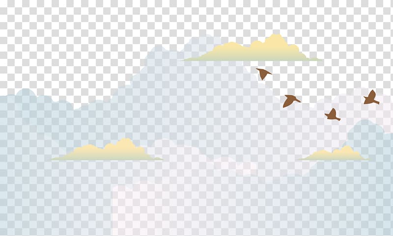 , Flat sky clouds transparent background PNG clipart