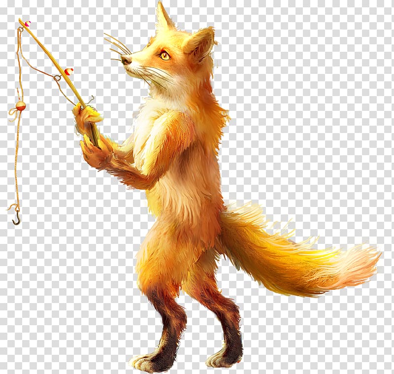 Red fox Child Watercolor painting , Zorro transparent background PNG clipart