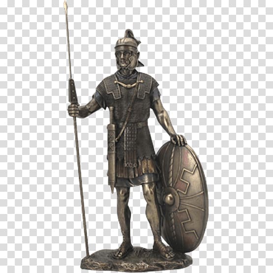 Ancient Rome Roman sculpture Statue Soldier, Shield Warrior transparent background PNG clipart