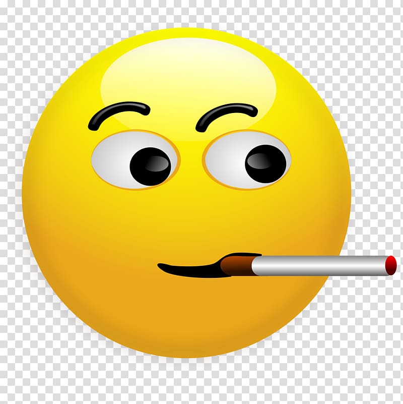 Smiley Cigarette Emoticon , smiley transparent background PNG clipart