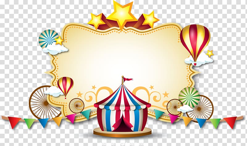 circus-themed , Circus Spectacle Clown Party, circus tent transparent background PNG clipart