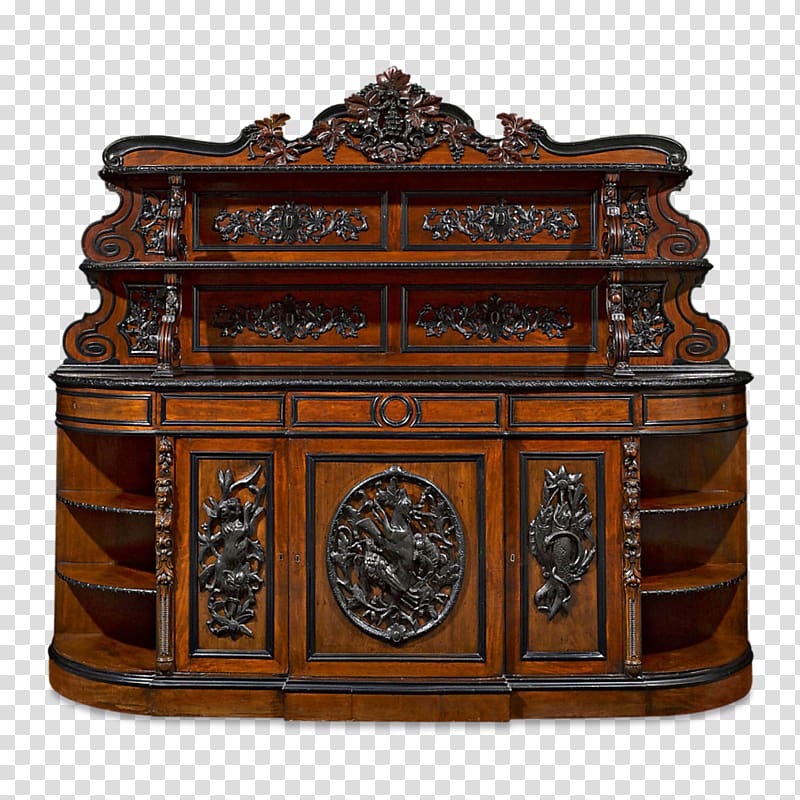 Buffets & Sideboards Furniture Napoleon III style Victorian era Decorative arts, mahogany transparent background PNG clipart