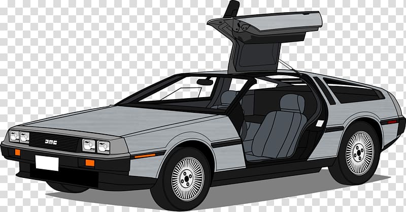 DeLorean DMC-12 Model car Automotive design Compact car, car transparent background PNG clipart