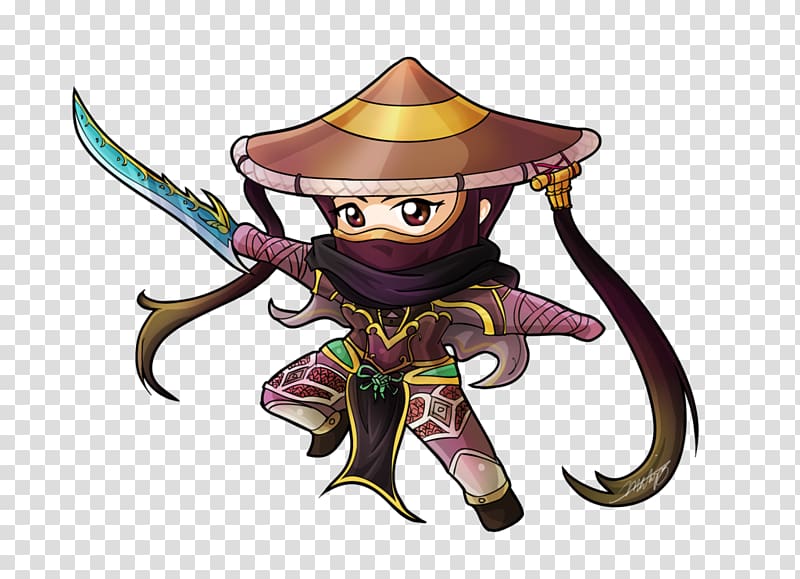 Silkroad Online Thief Gaia Online Chibi, female thief phishing transparent background PNG clipart