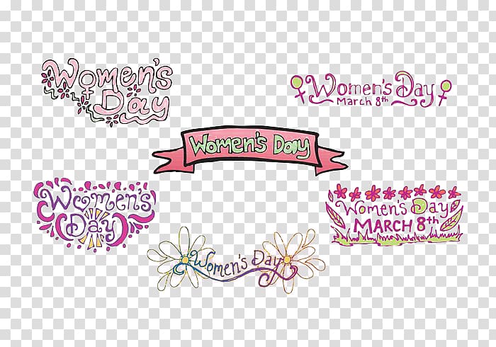 International Womens Day Woman, Cartoon Women \'s Day Happy English transparent background PNG clipart