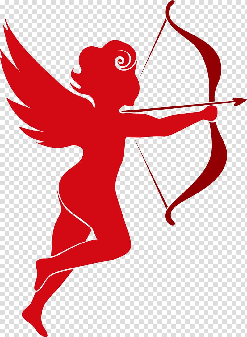 red cupid clipart