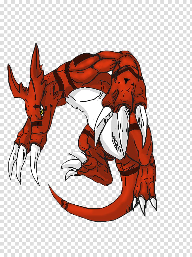 Guilmon Gatomon Dragon Agumon Veemon, wolf anime shows virsion transparent background PNG clipart