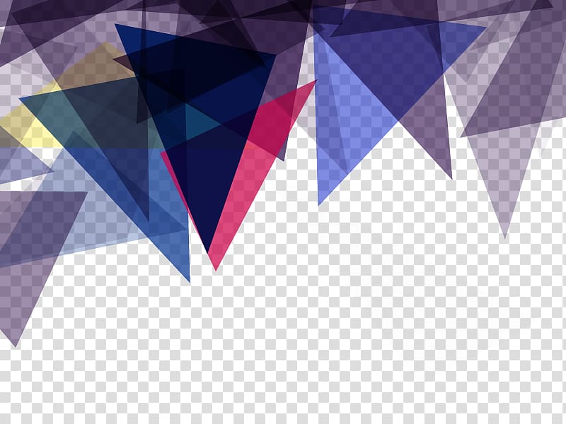 blue and pink triangles illustration, Triangle Adobe Illustrator, abstract background transparent background PNG clipart