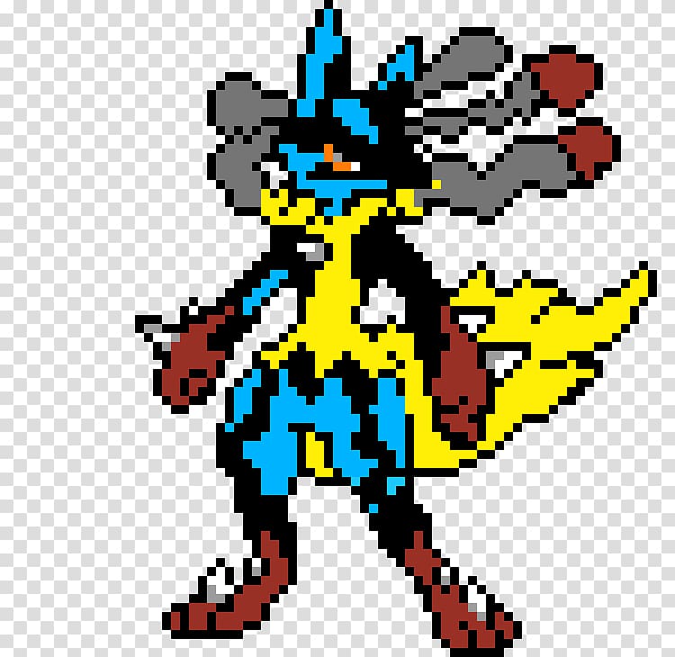 Shiny Lucario Pixel Art