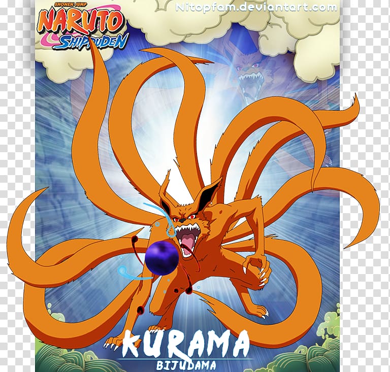 Kurama Tailed Beasts Anime, Anime transparent background PNG clipart