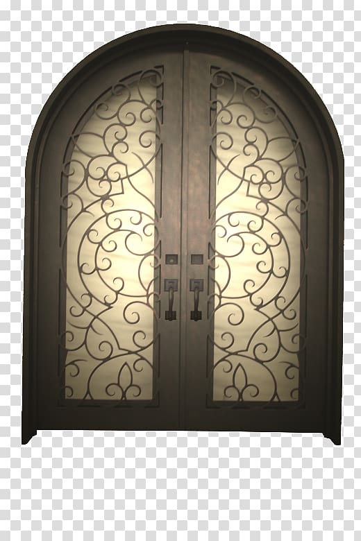 Window Wrought iron Door Transom, window transparent background PNG clipart