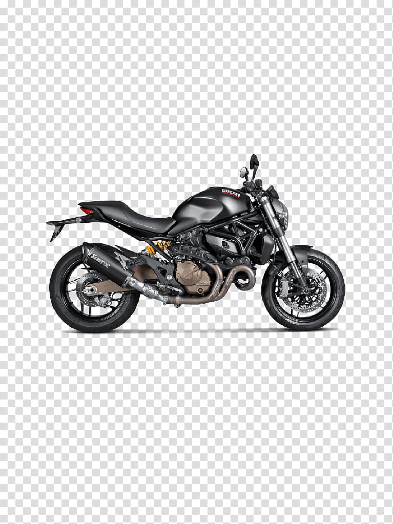 Exhaust system Ducati Monster Akrapovič Motorcycle Monster 821, motorcycle transparent background PNG clipart