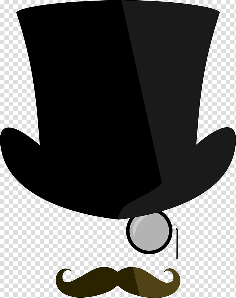 Top hat Monocle Moustache , Monocle transparent background PNG clipart