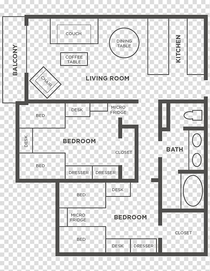Floor plan House, twin tower transparent background PNG clipart