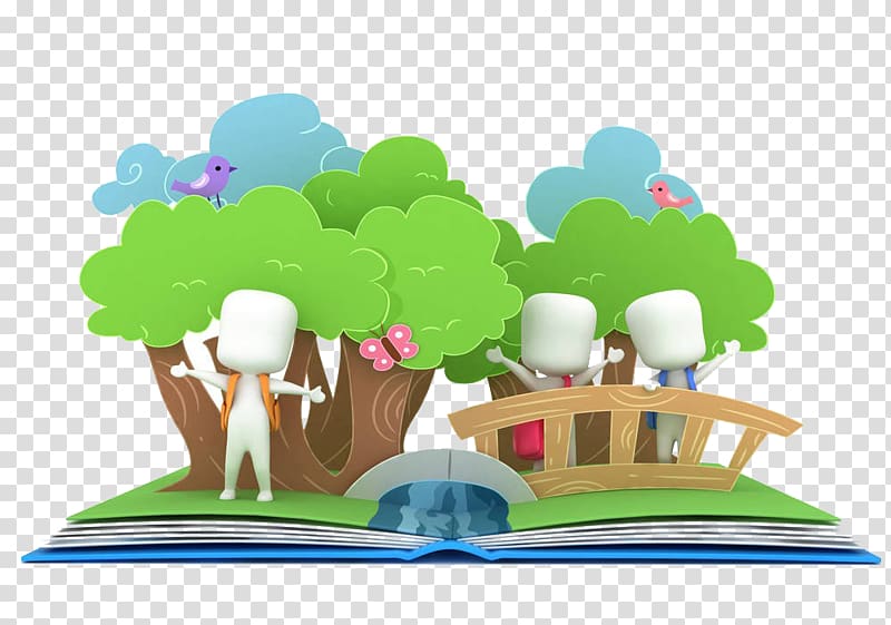 Pop-up book Drawing , The tree in the book transparent background PNG clipart