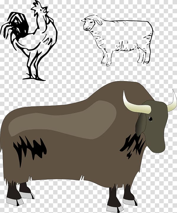 Domestic yak Bison , bison transparent background PNG clipart