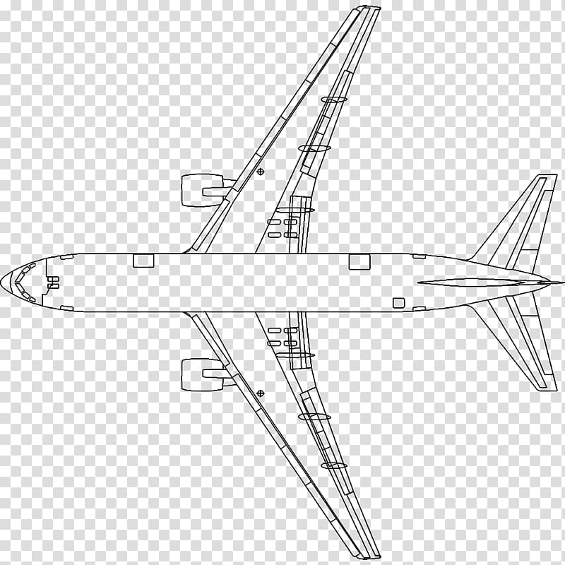 Narrow-body aircraft Boeing 767 Airbus A330, Boeing 767 transparent background PNG clipart