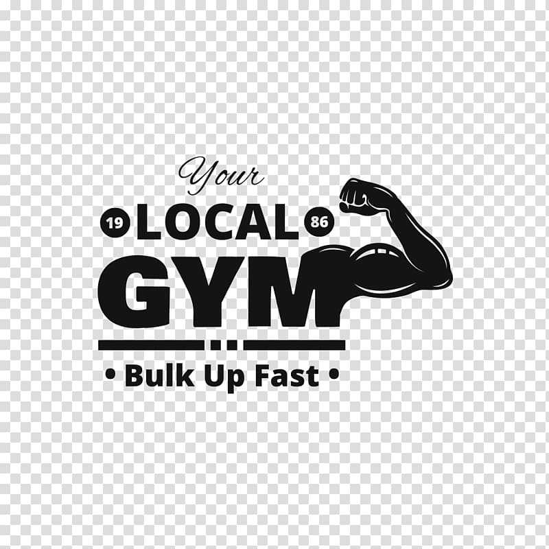 Local Gym text, Logo T-shirt Label, Fitness transparent background PNG clipart