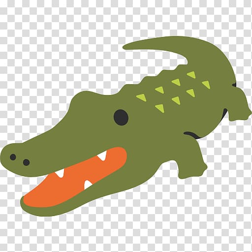 Nile crocodile Emoji Noto fonts Text messaging, nail polish transparent background PNG clipart