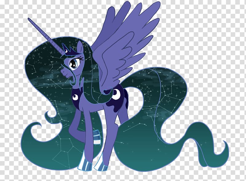 Princess Luna Pony Horse Marty McFly, feather background transparent background PNG clipart