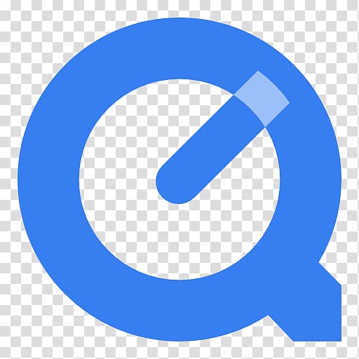 Q logo, blue organization area text, Media quicktime transparent background PNG clipart