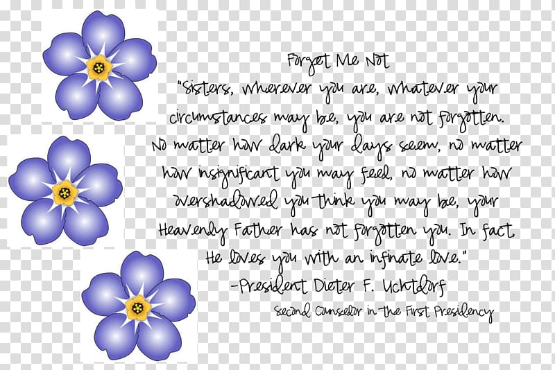 Forget Me Not Saying Quotation Violet Flower, forget me not transparent background PNG clipart