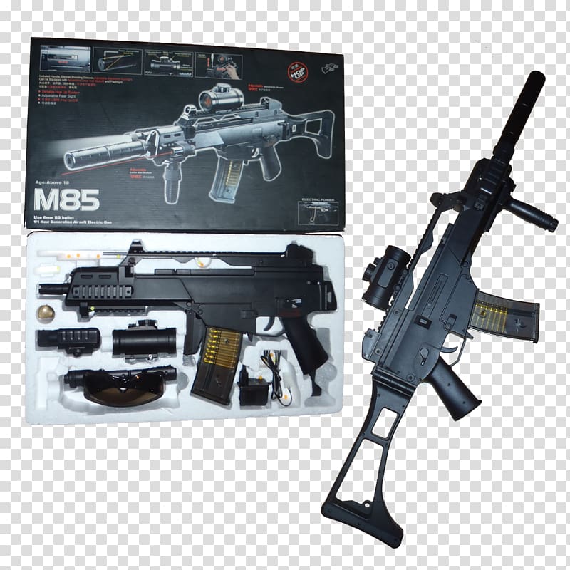 Airsoft Guns Assault rifle Firearm Heckler & Koch G36, assault rifle transparent background PNG clipart