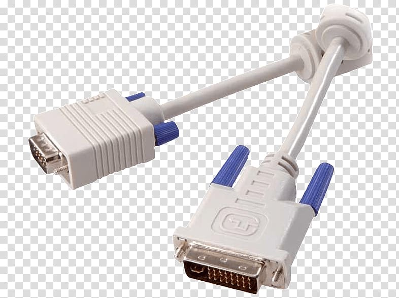 Serial cable Adapter VGA connector Digital Visual Interface Video Graphics Array, others transparent background PNG clipart